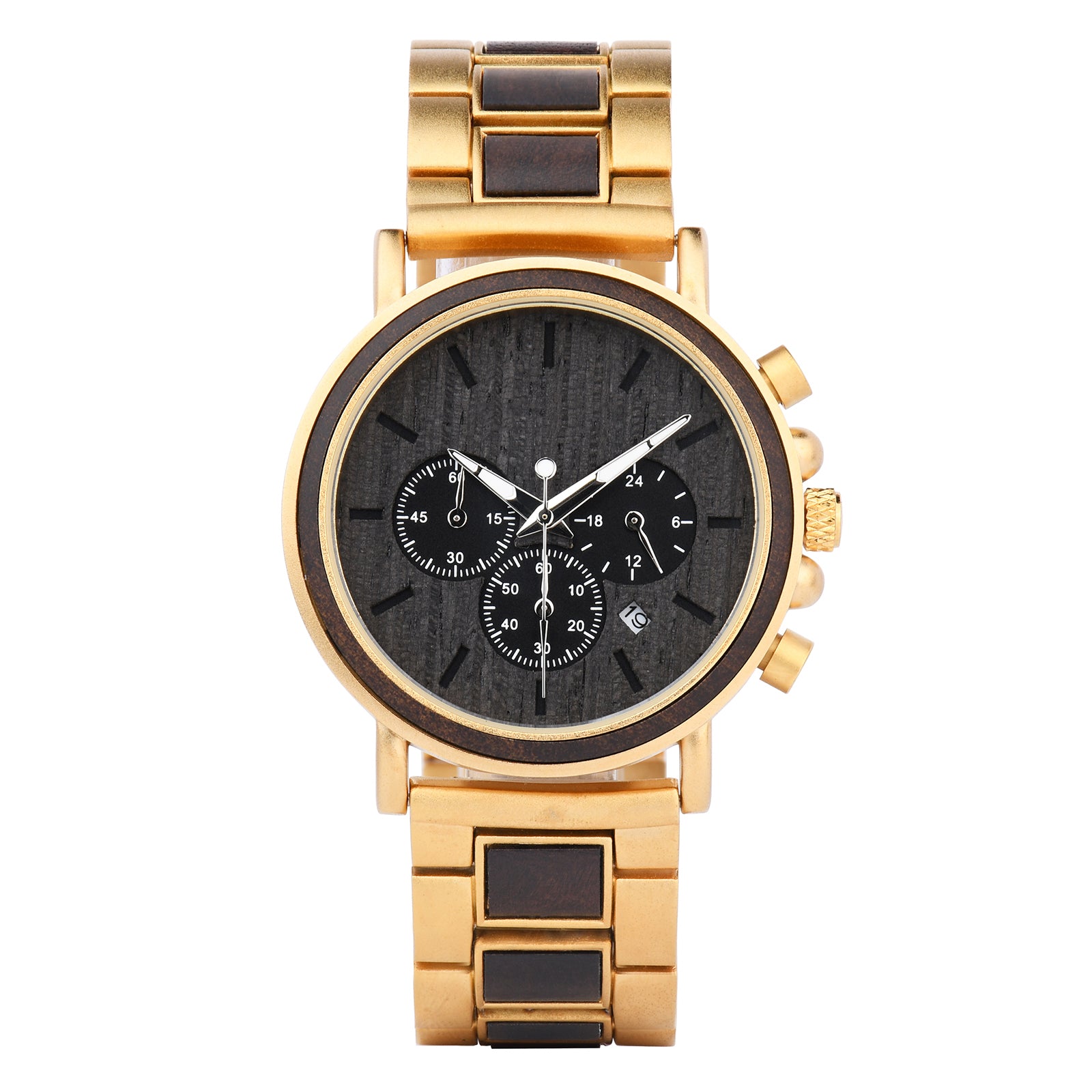 AURIGNUM - Men Wood Watch Chronograph