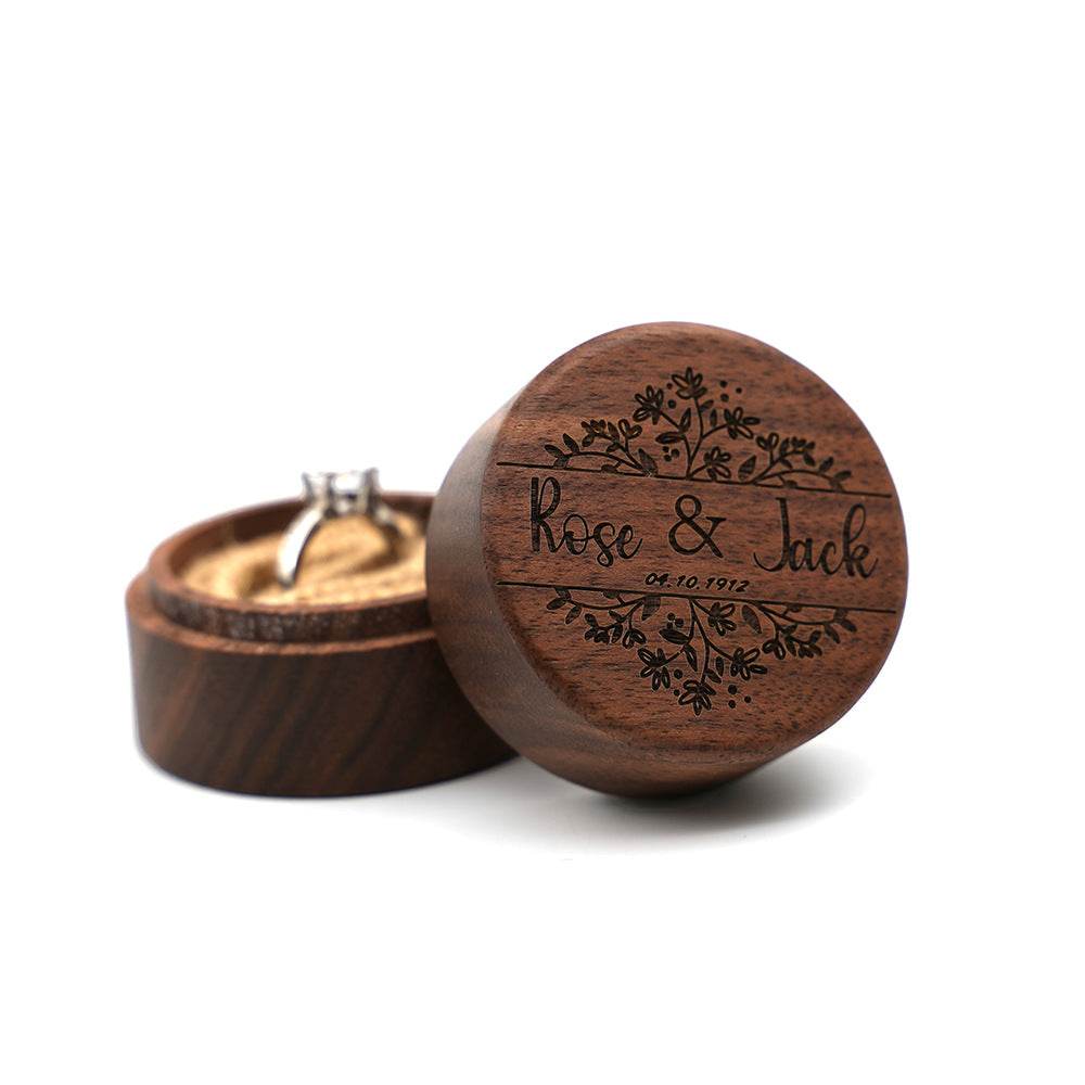 Anse-Wooden Ring Box Personalized Gift