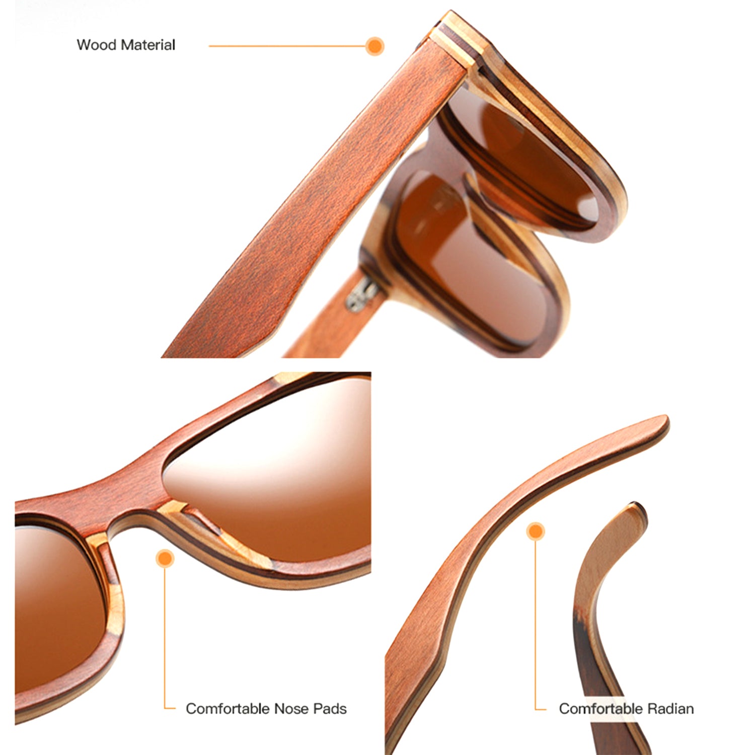 KORCULA - Wooden Sunglasses Polarized Sunglasses