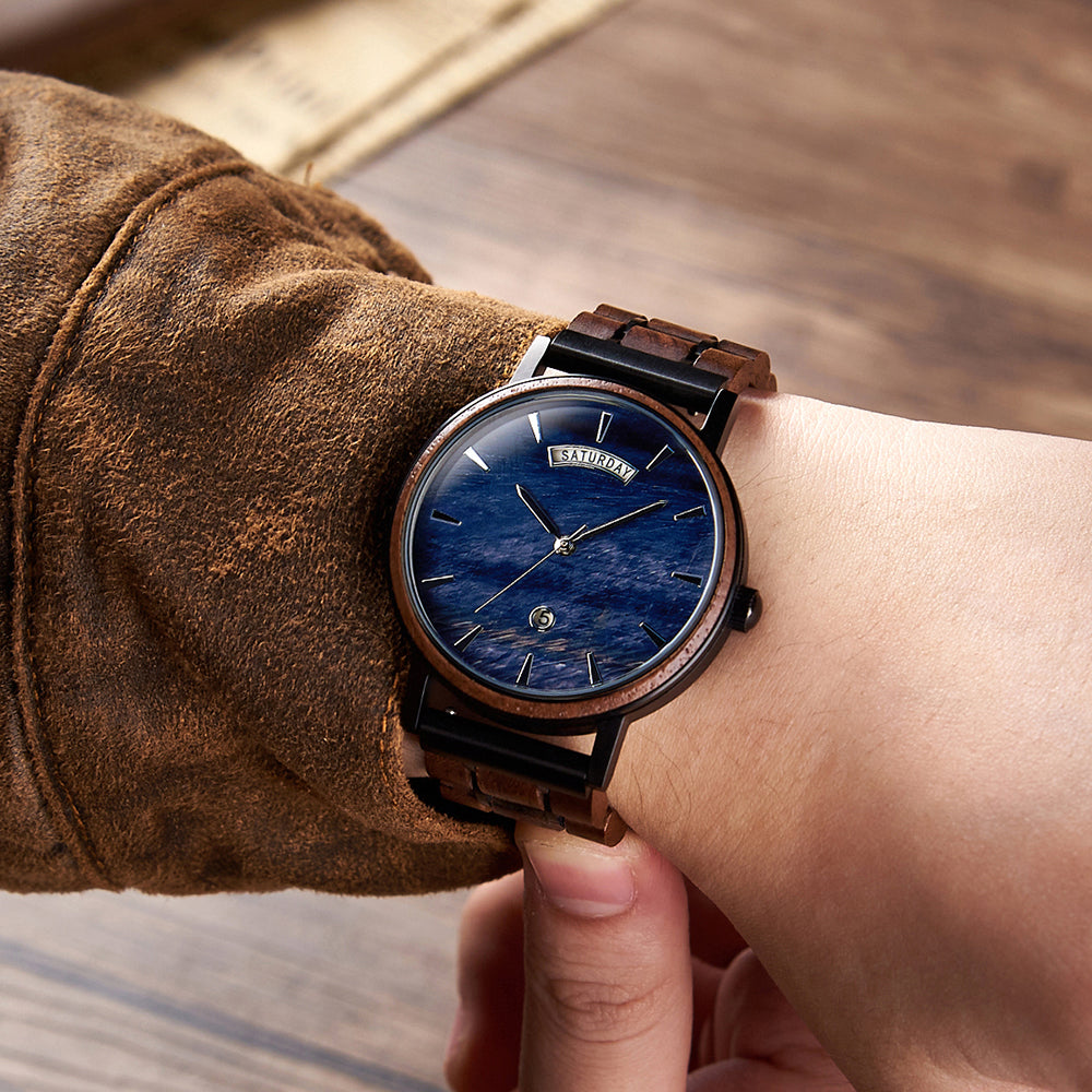 AQUALUX - Men Wood Watch
