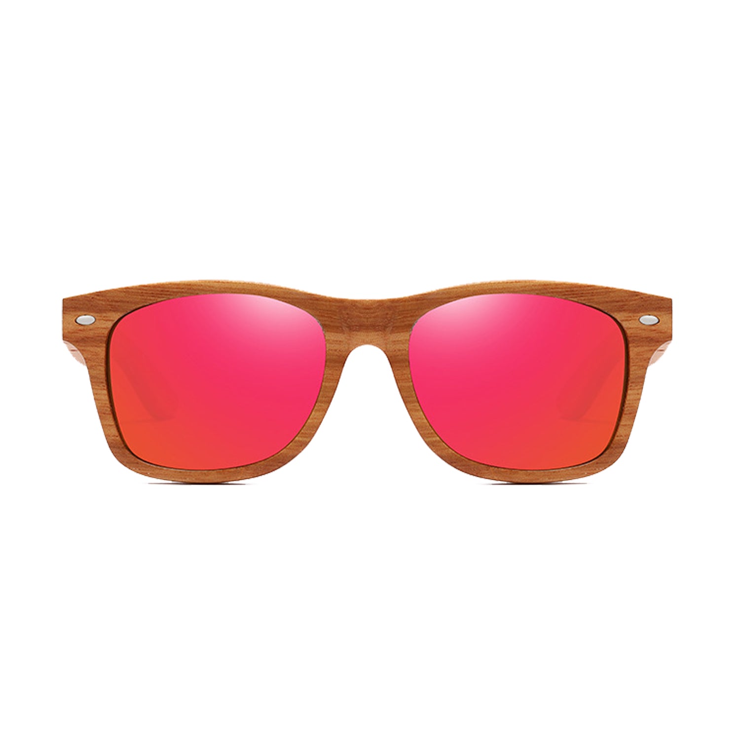 Caicos-Lunettes de soleil en palissandre à verres noirs