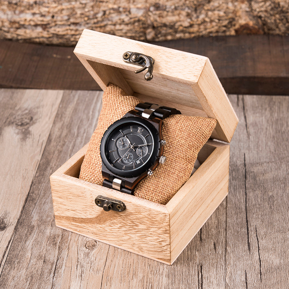 VANGUARD - Men Wood Watch Chronograph