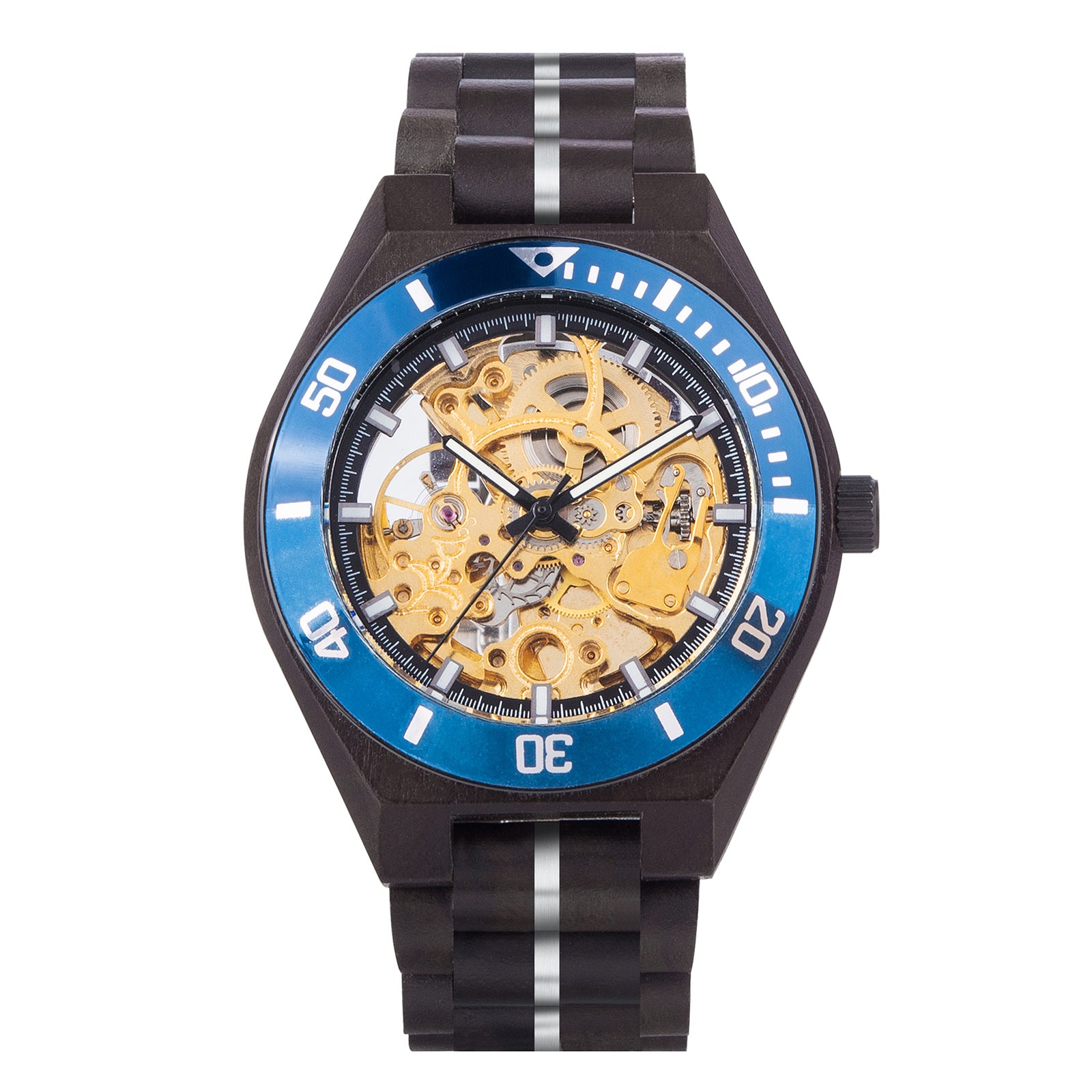 AZUREON - Men Wood Watch Automatic Mechanical