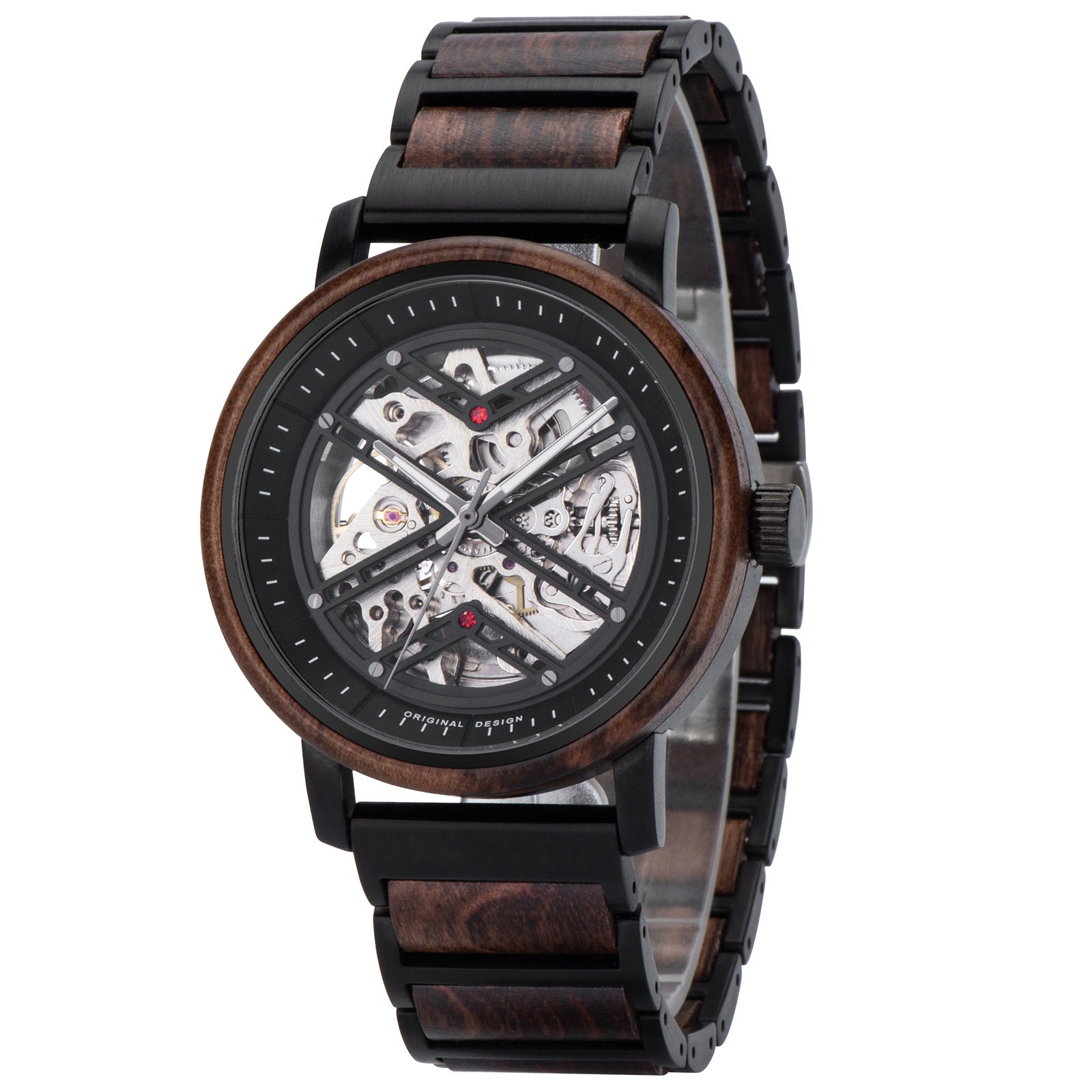 NOCTILIGN - Men Wood Watch Automatic Mechanical