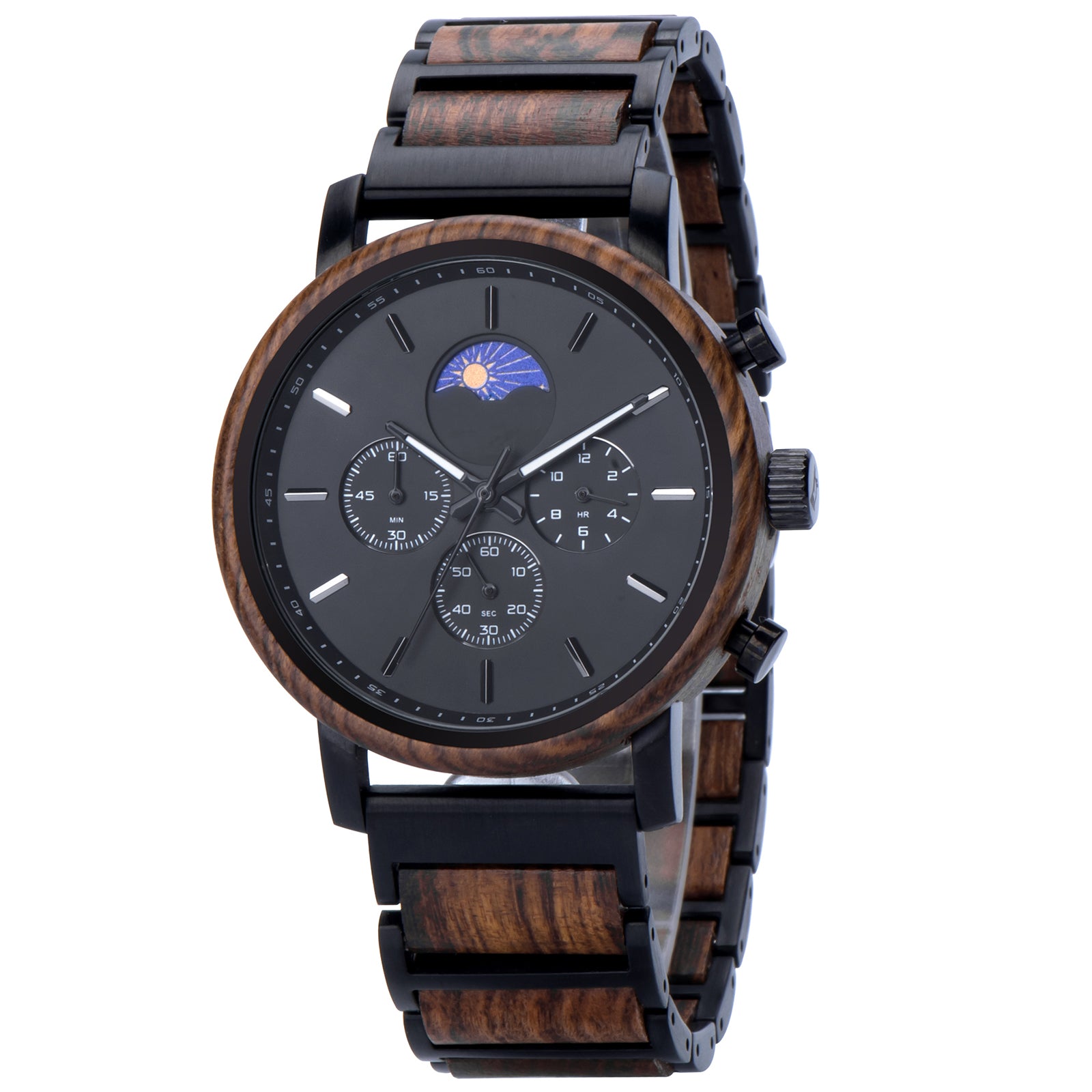 EBONUT - Men Wood Watch Chronograph