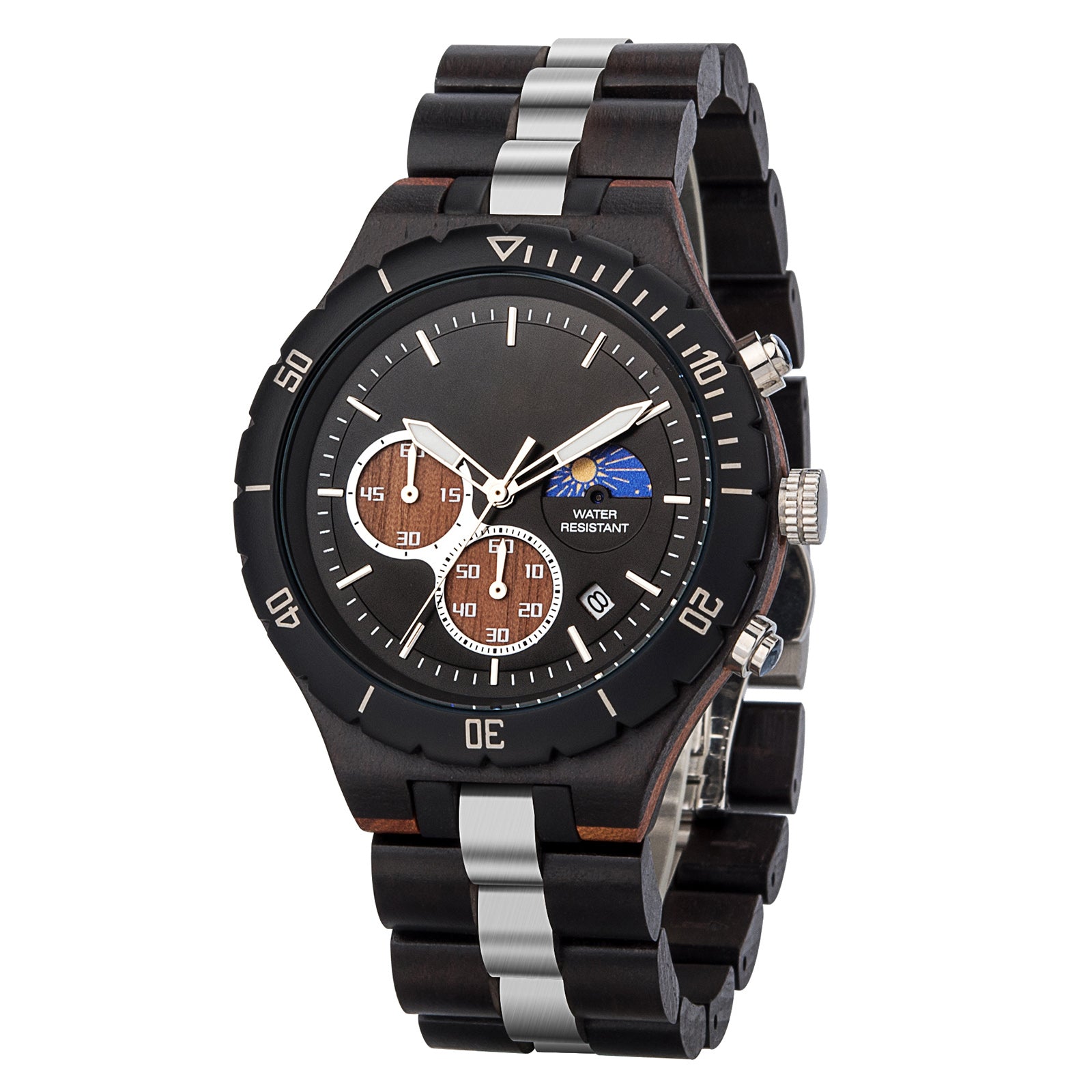 NOCTURN - Men Wood Watch Chronograph