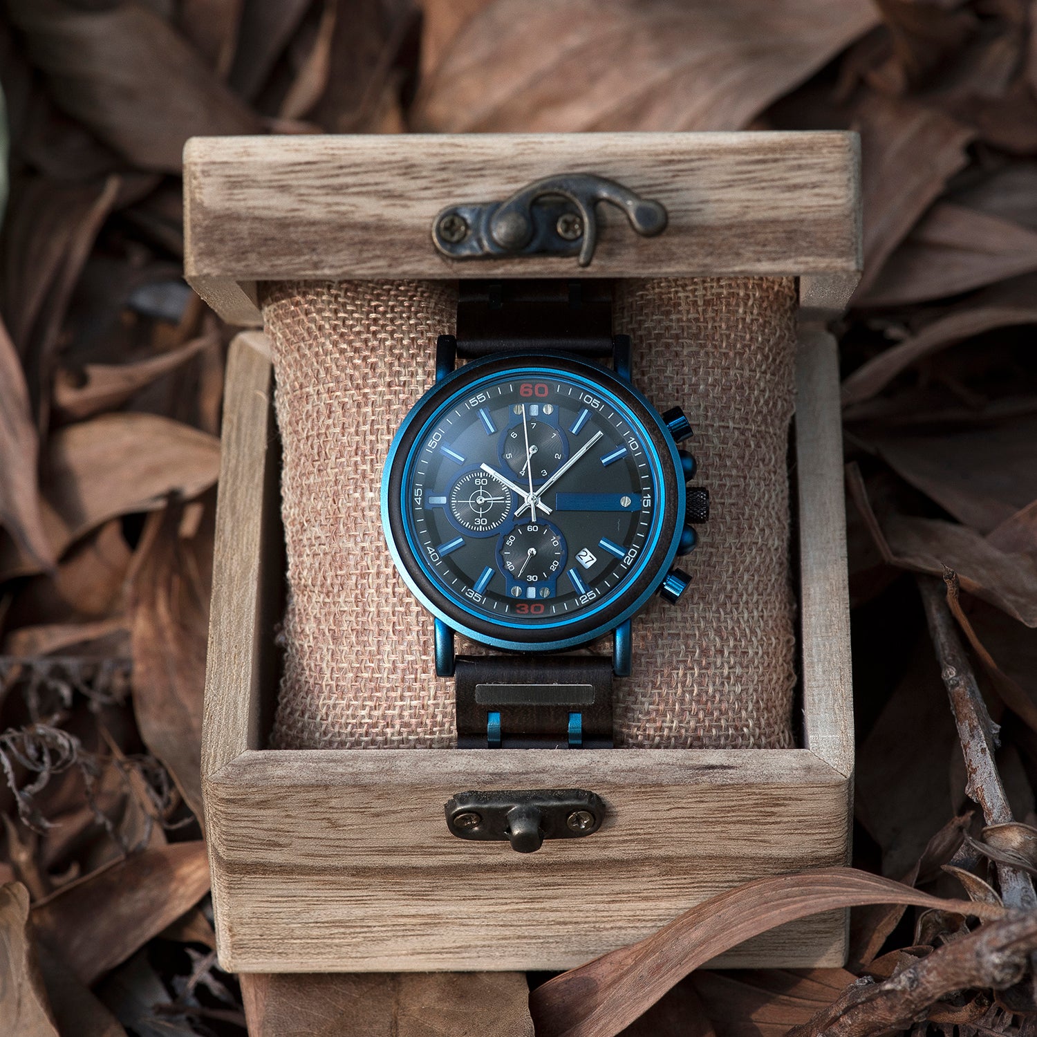 TERRASTEEL - Men Wood Watch Chronograph