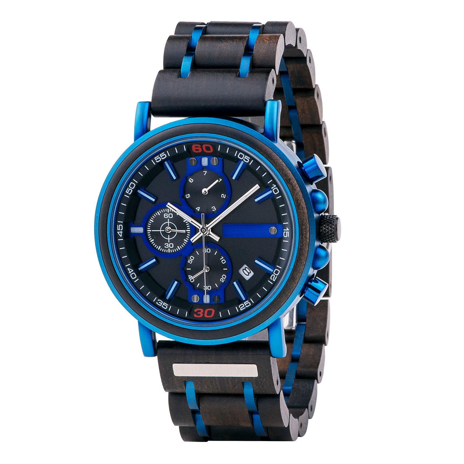 TERRASTEEL - Men Wood Watch Chronograph