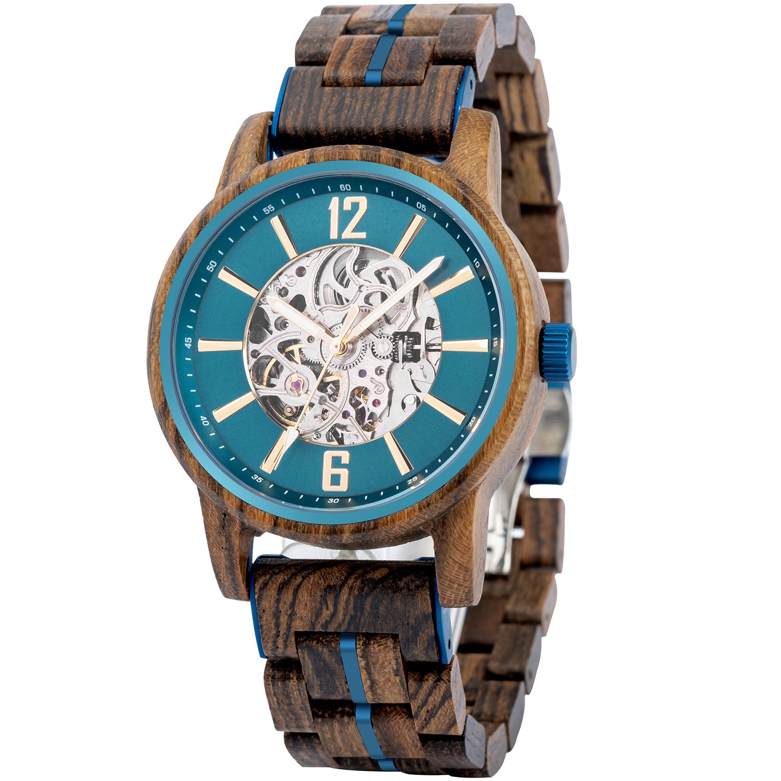 LIGNUM - Men Wood Watch Automatic Mechanical