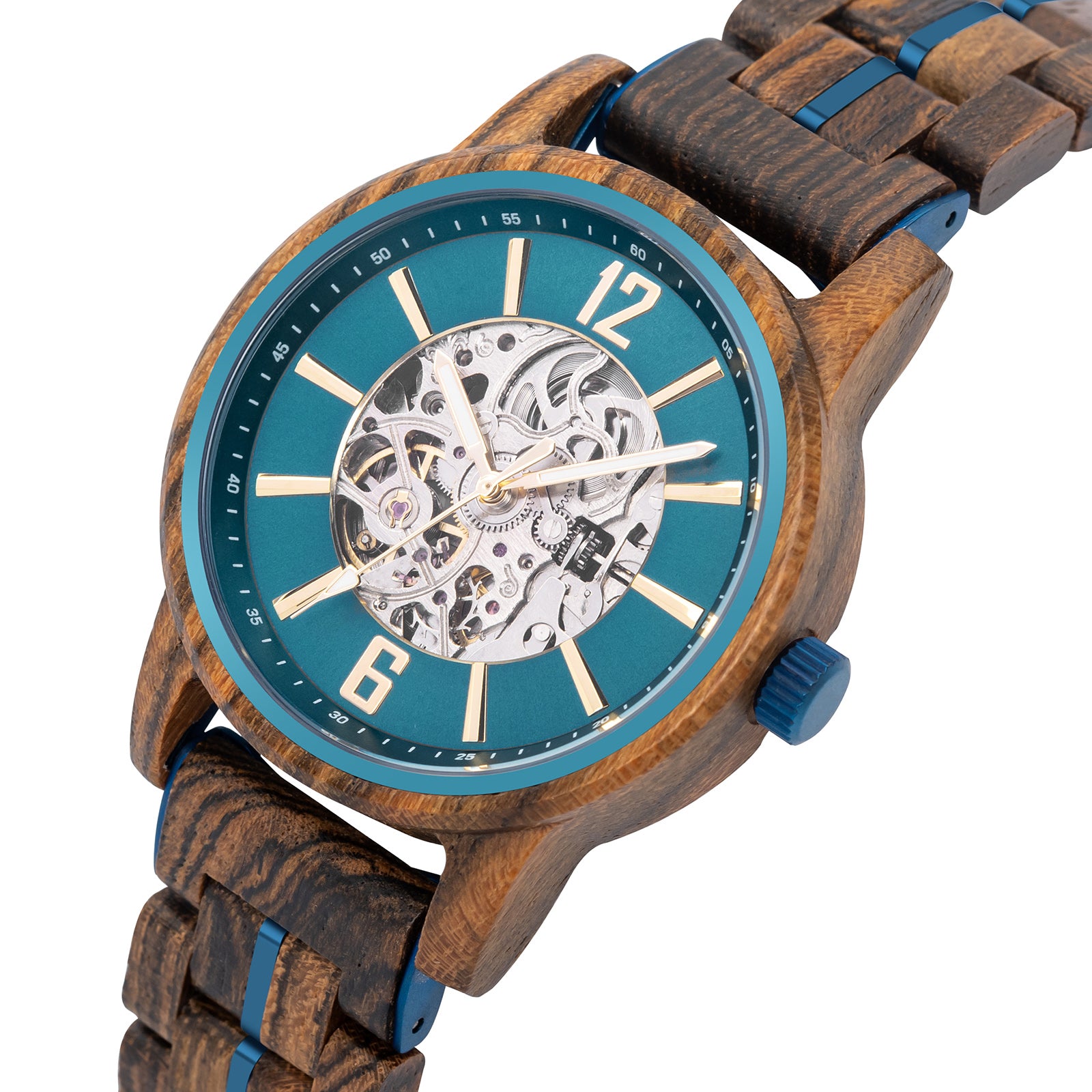 LIGNUM - Men Wood Watch Automatic Mechanical