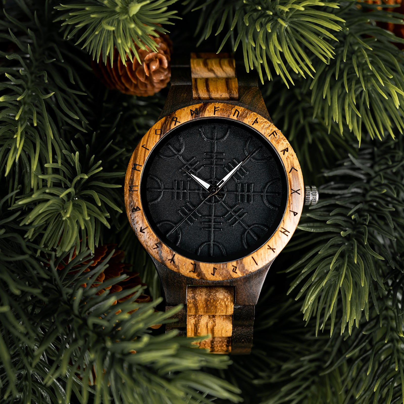 ZEBRATHAR - Men Wood Watch