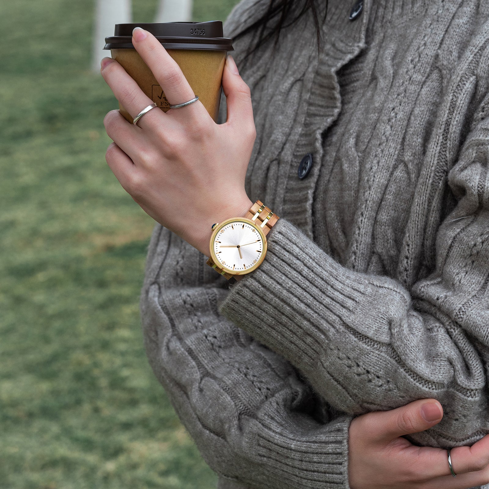 OLIVINE - Women Wood Watch