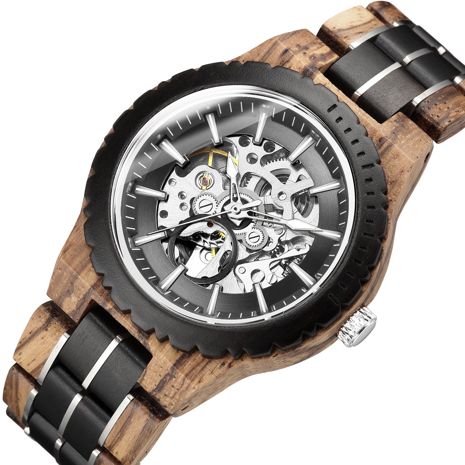 ECLIPSE - Men Wood Watch Automatic Mechanical