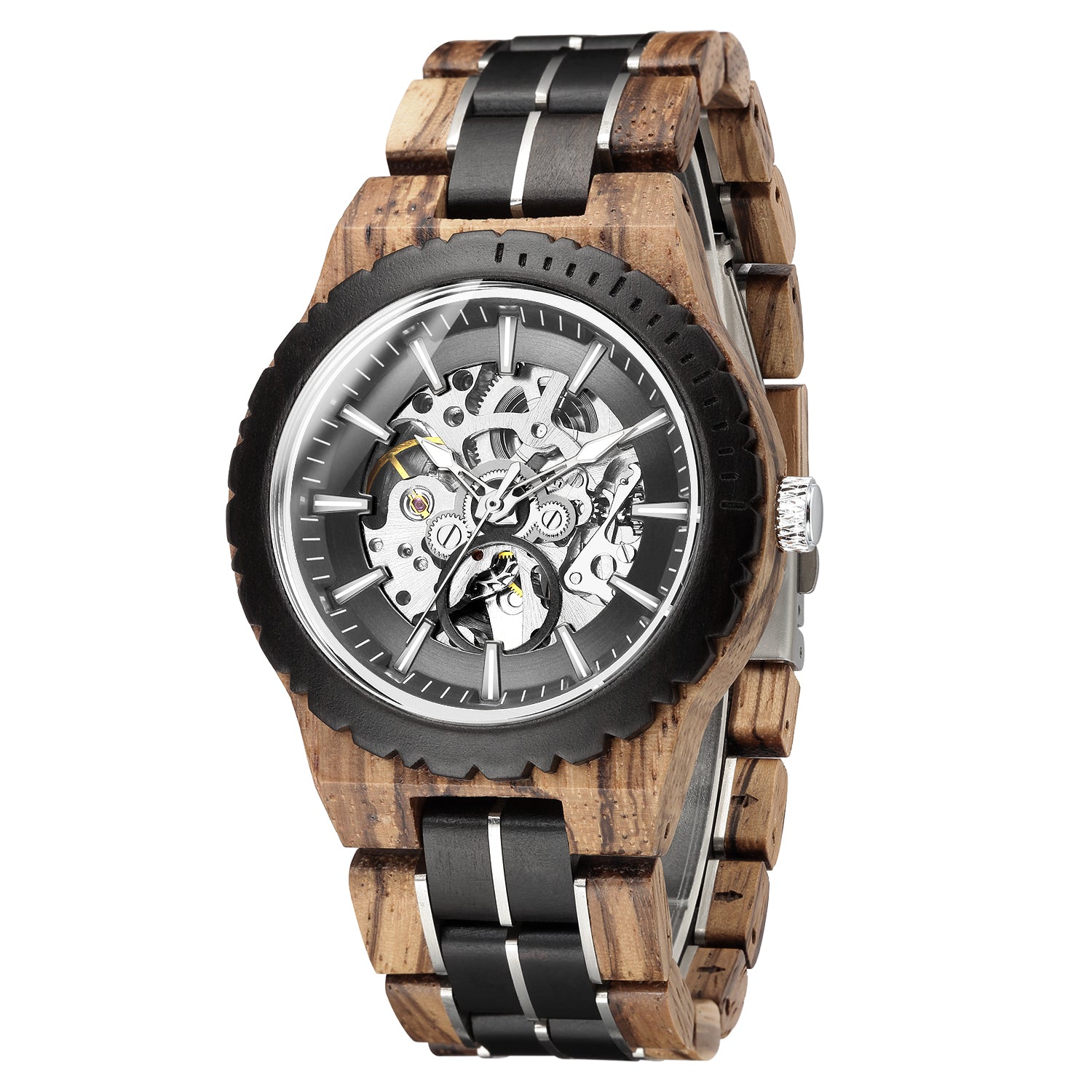 ECLIPSE - Men Wood Watch Automatic Mechanical