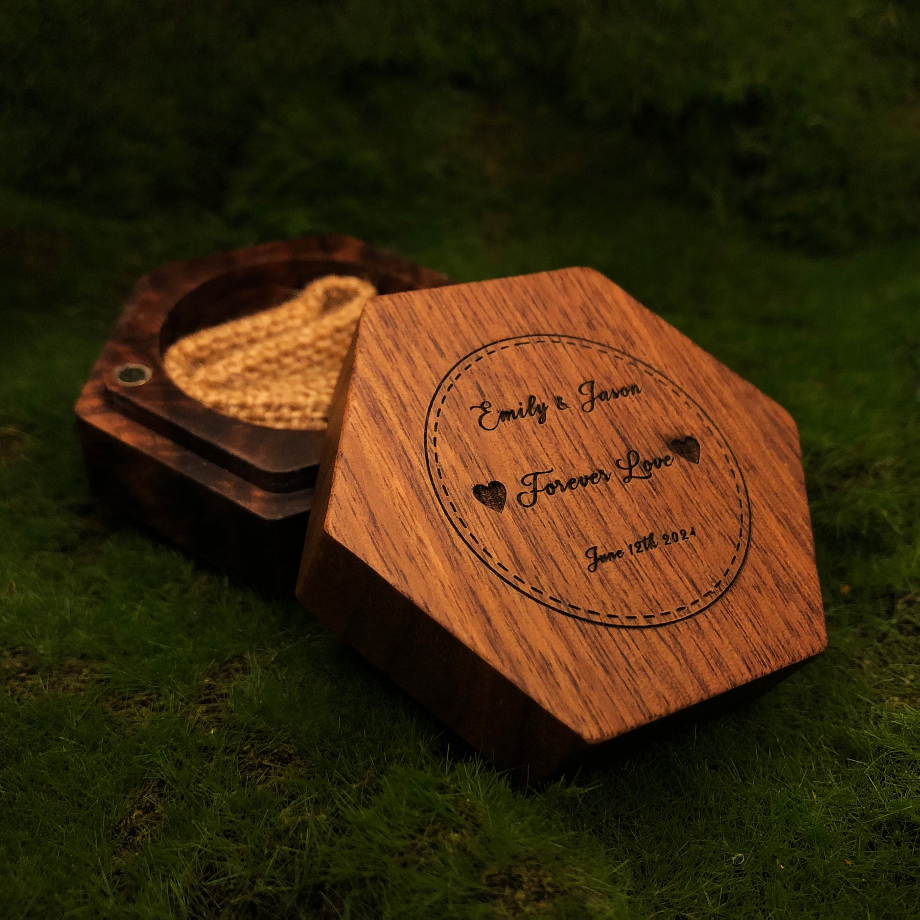 Azov-Wooden Ring Box Personalized Gift