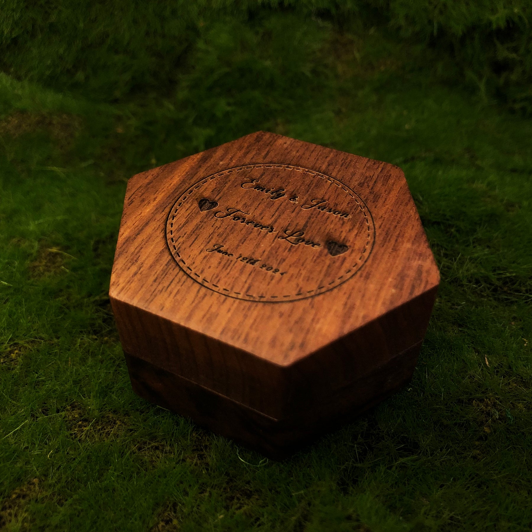 Azov-Wooden Ring Box Personalized Gift