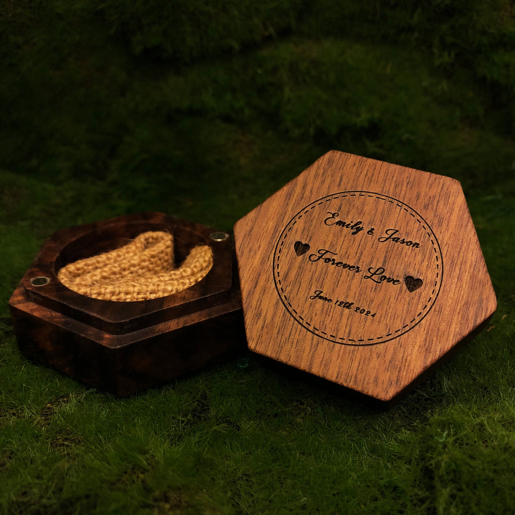 Azov-Wooden Ring Box Personalized Gift