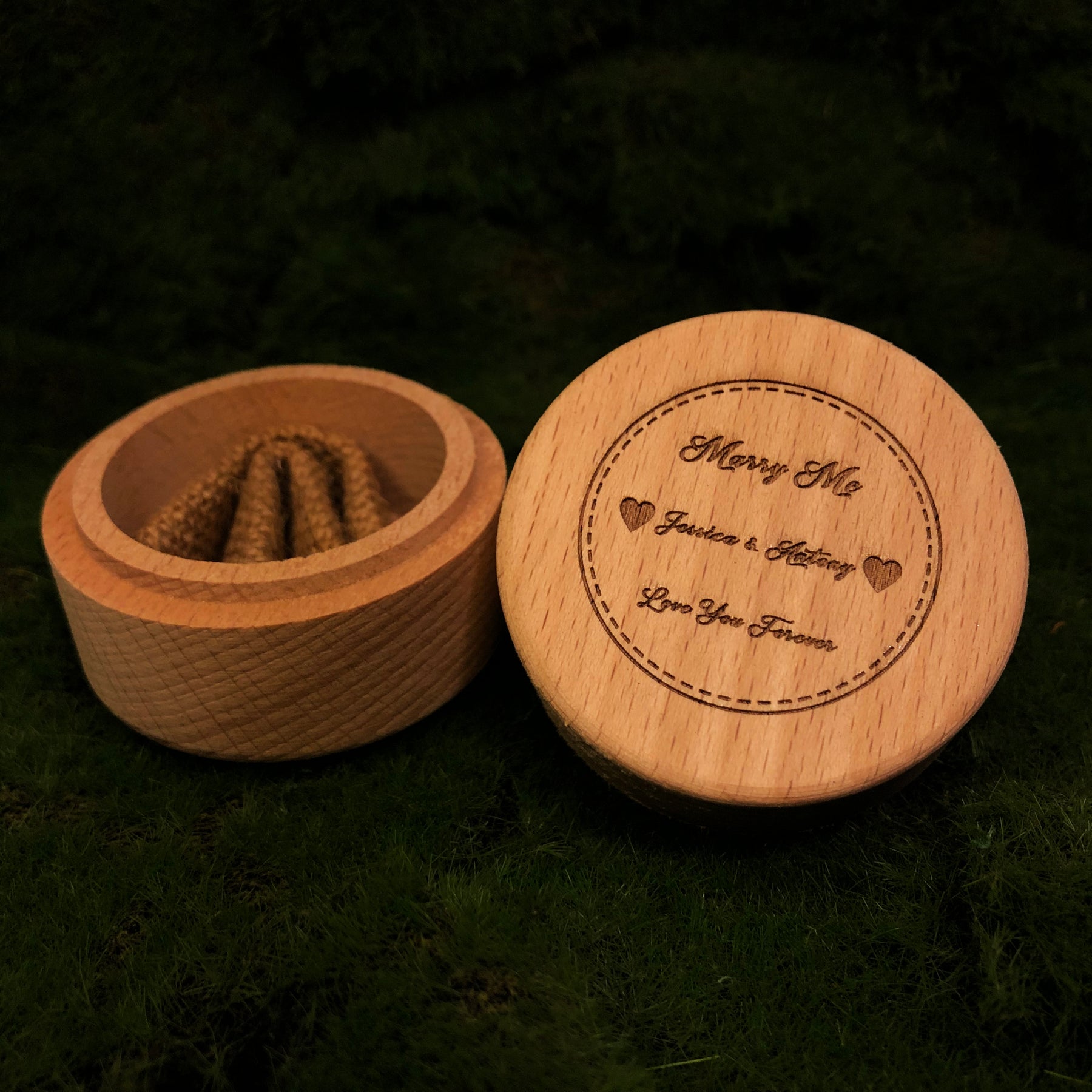 Adriatico-Wooden Ring Box Personalized Gift