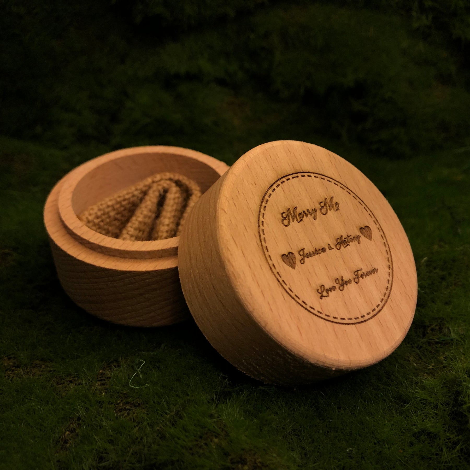 Adriatico-Wooden Ring Box Personalized Gift