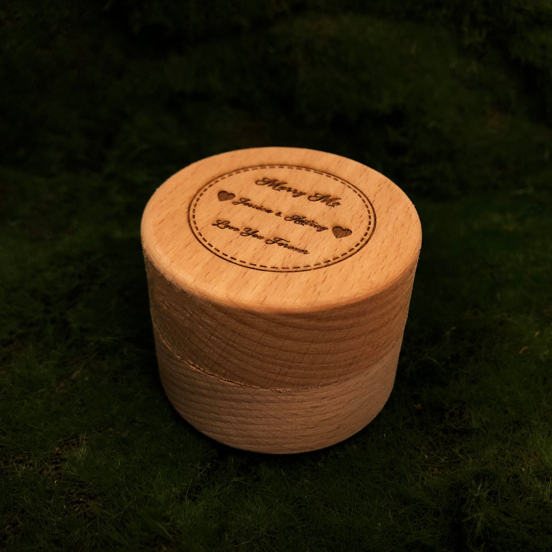 Adriatico-Wooden Ring Box Personalized Gift