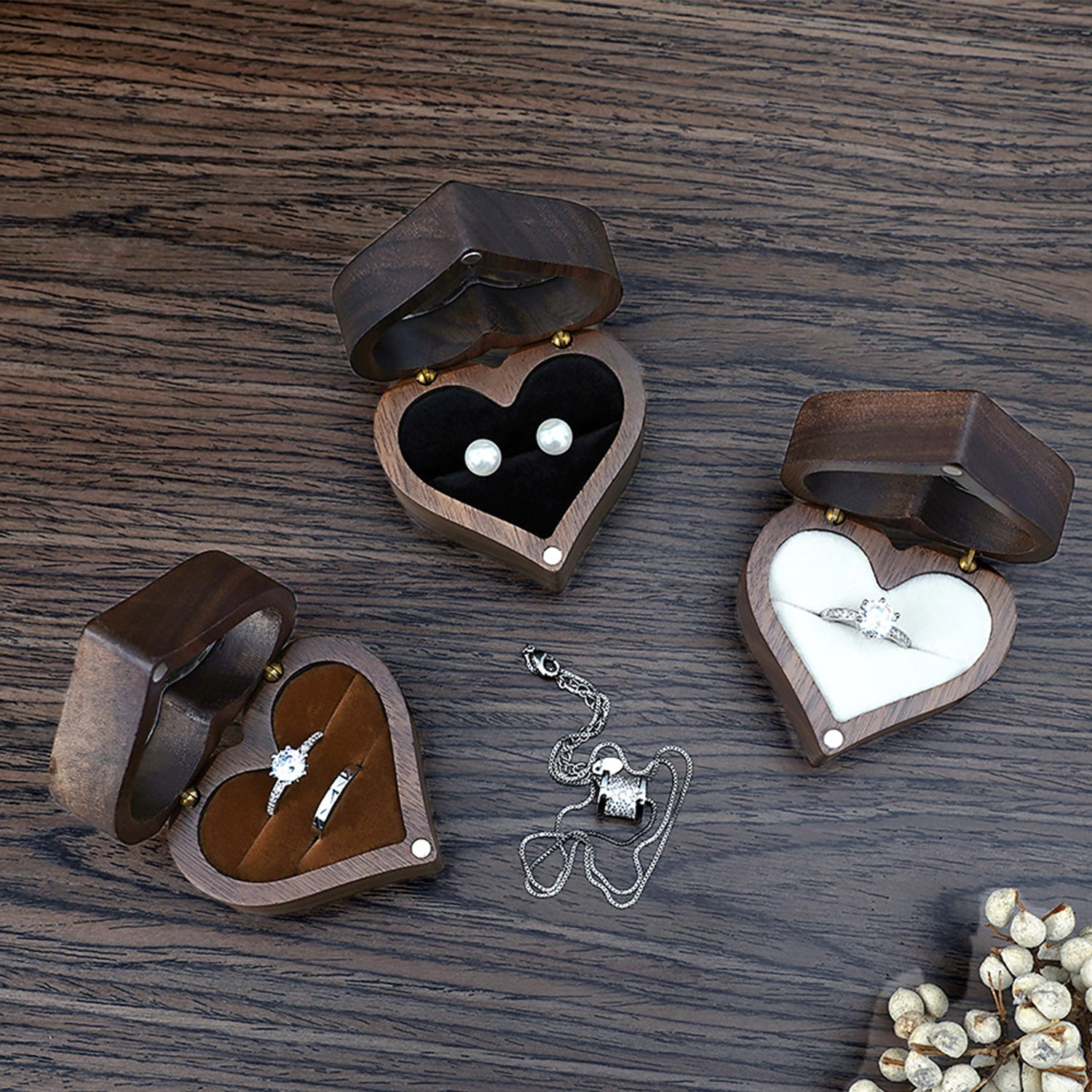 Rottness-Wooden Ring Box Personalized Wedding Gift
