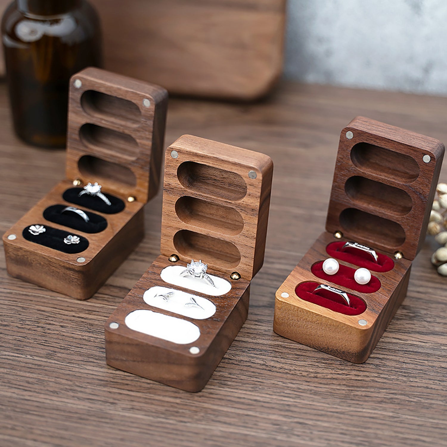 Perro-Wooden Ring Box Personalized Wedding Gift