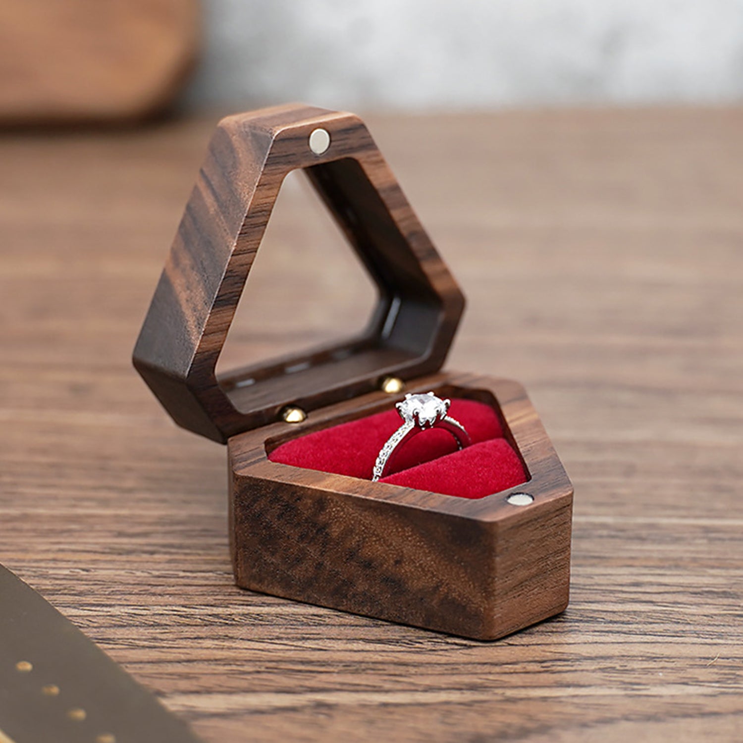 Quebec-Wooden Ring Box Personalized Wedding Gift