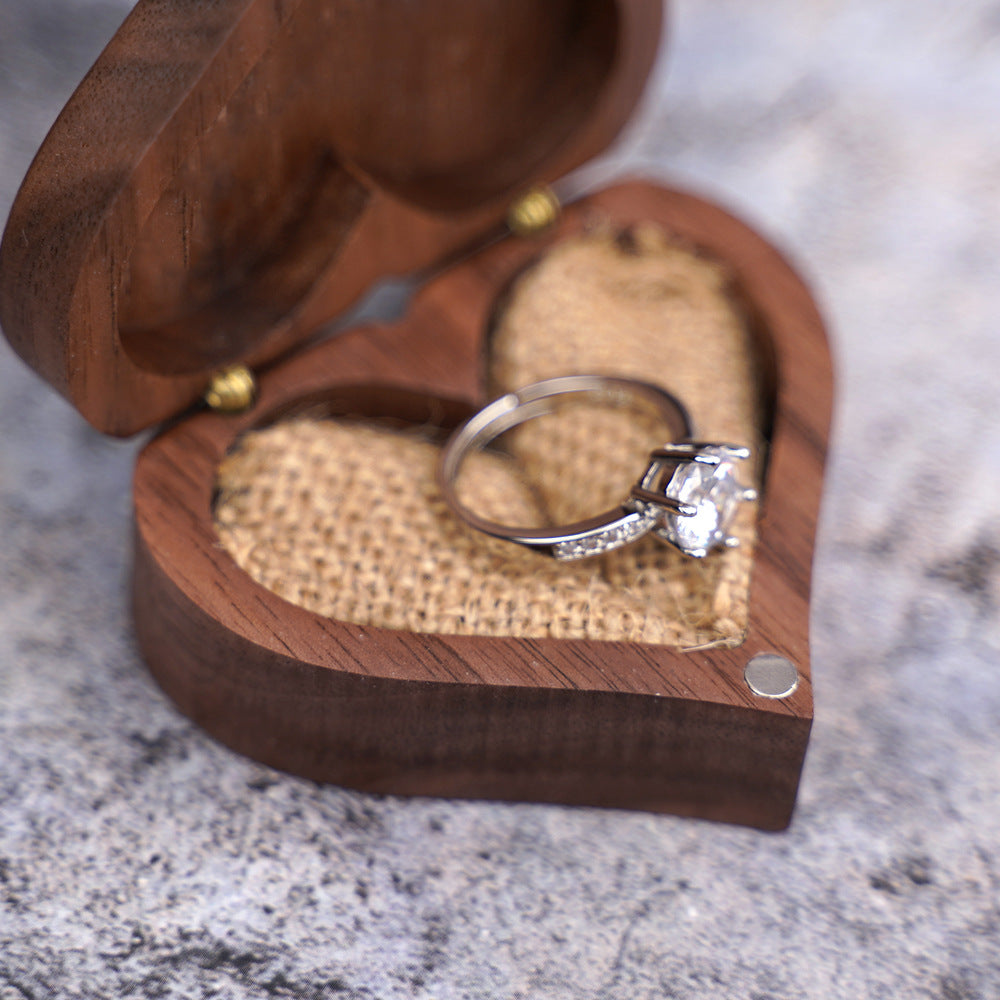 Aegaeus-Wooden Ring Box Personalized Gift