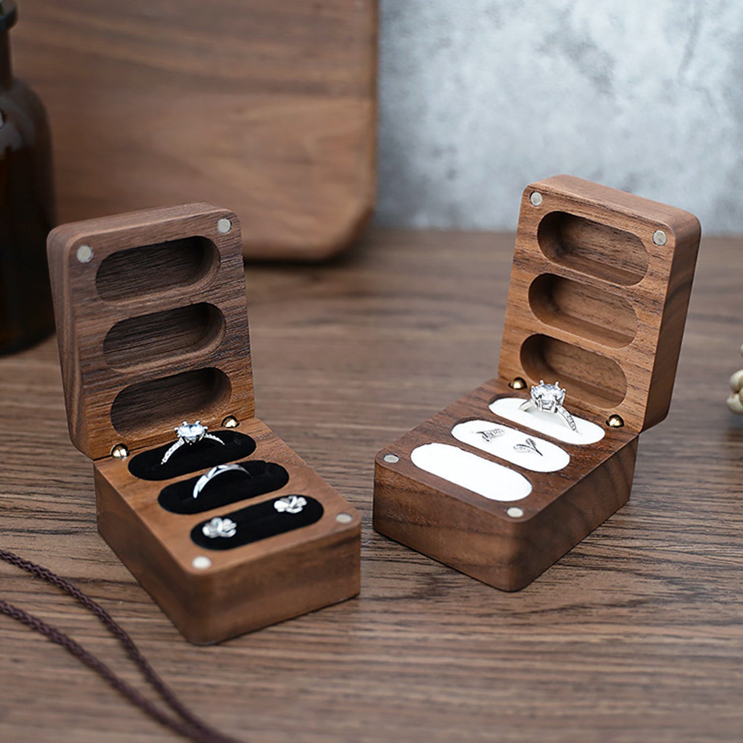 Perro-Wooden Ring Box Personalized Wedding Gift