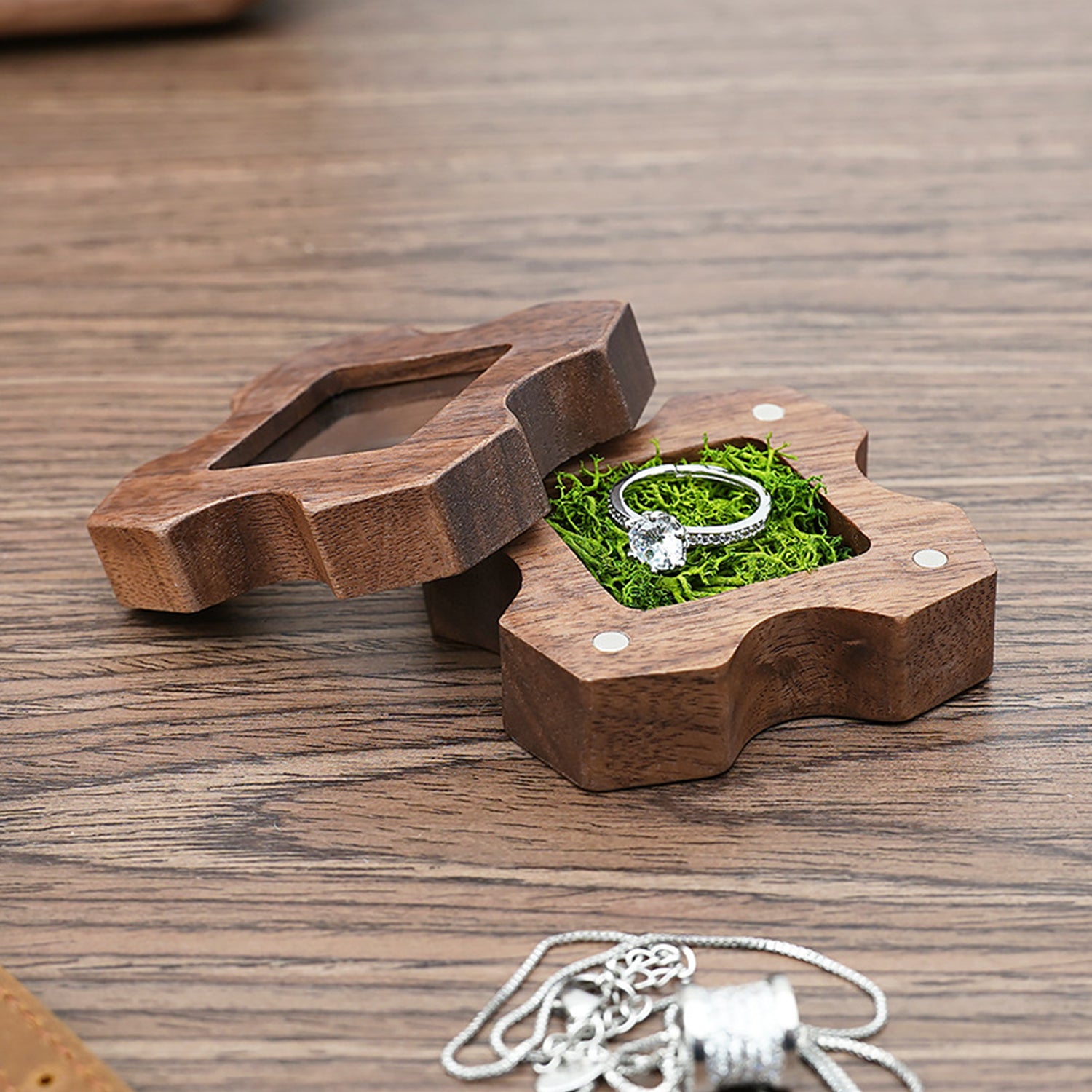 Ness-Wooden Ring Box Personalized Wedding Gift