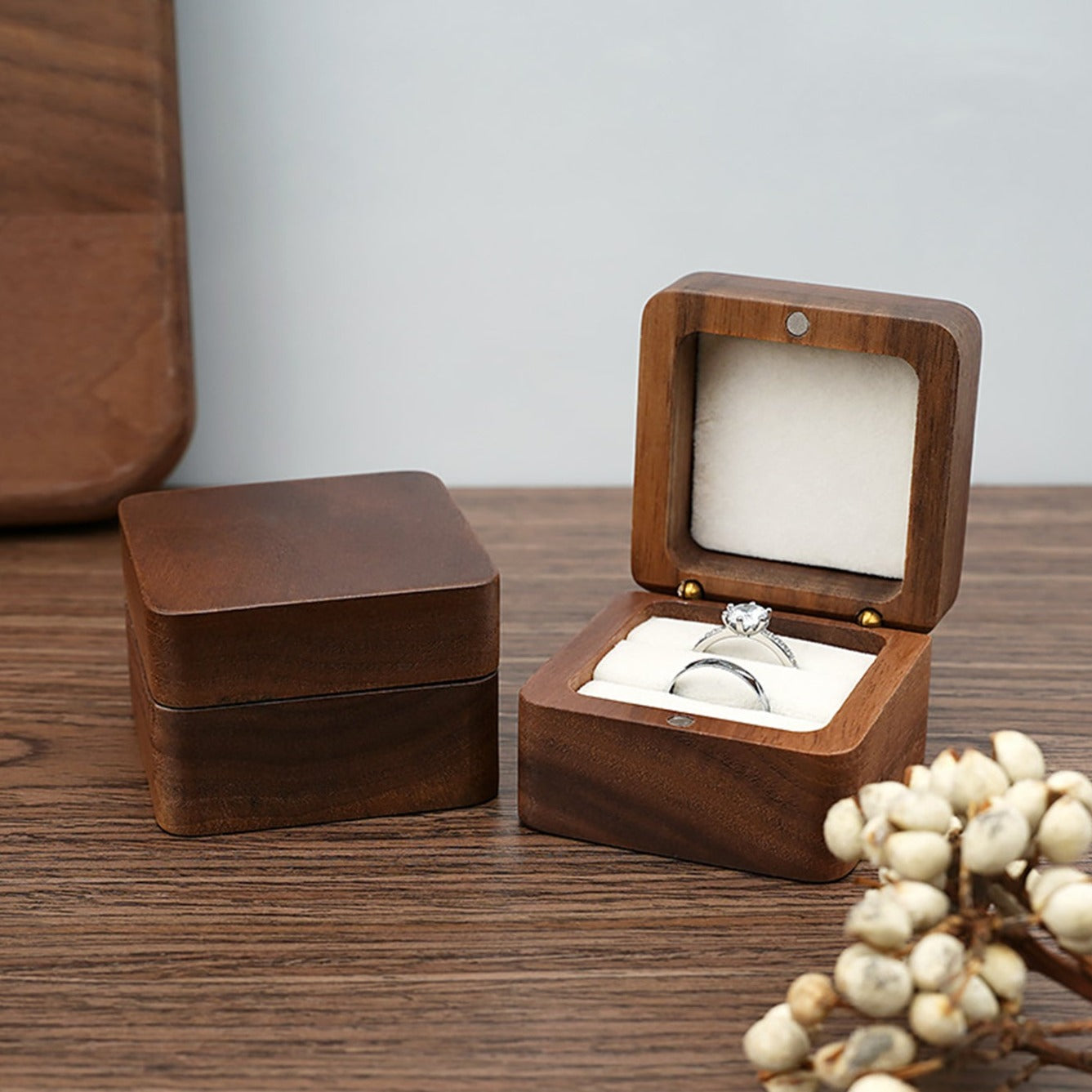 Copenhagen-Wooden Ring Box Personalized Wedding Gift