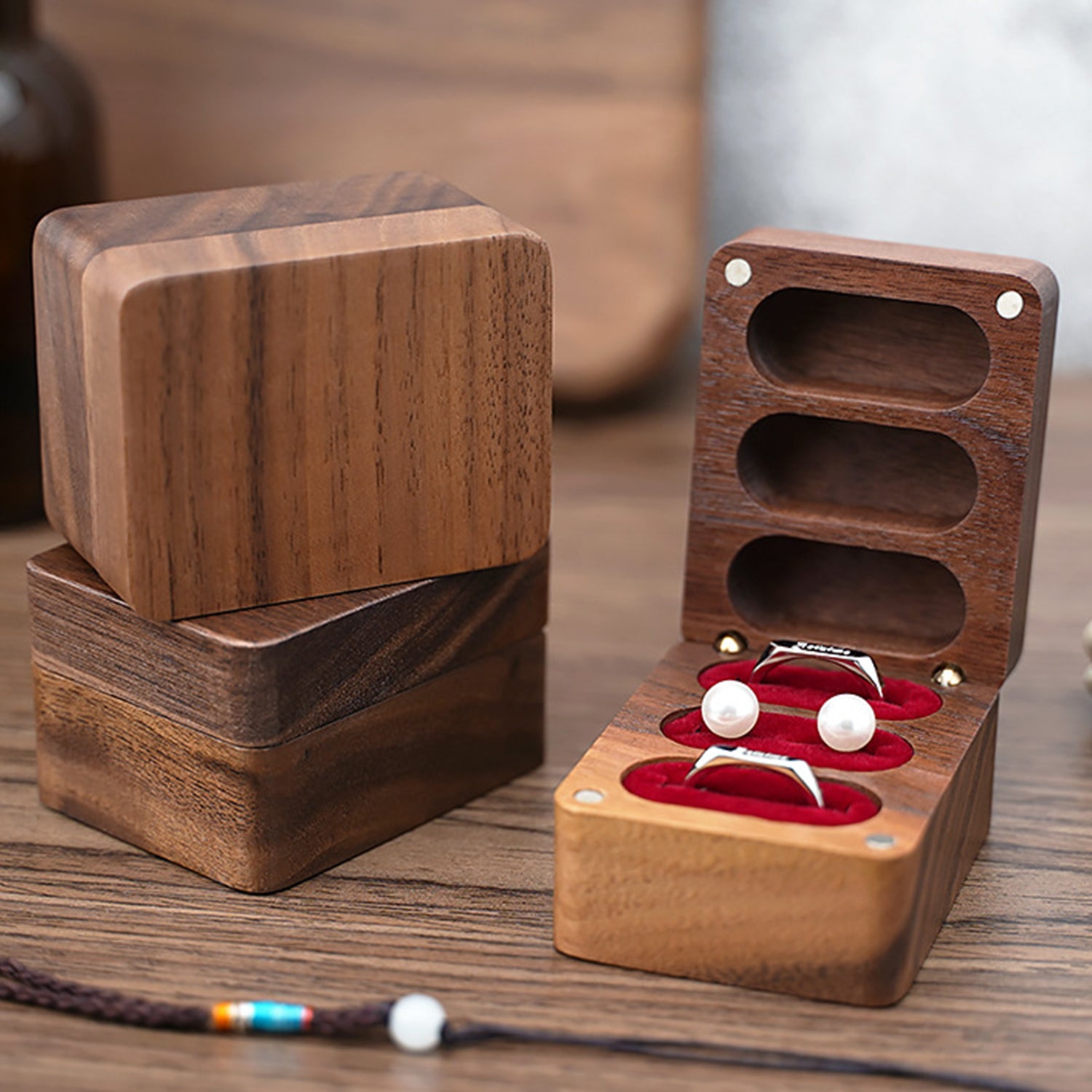 Perro-Wooden Ring Box Personalized Wedding Gift