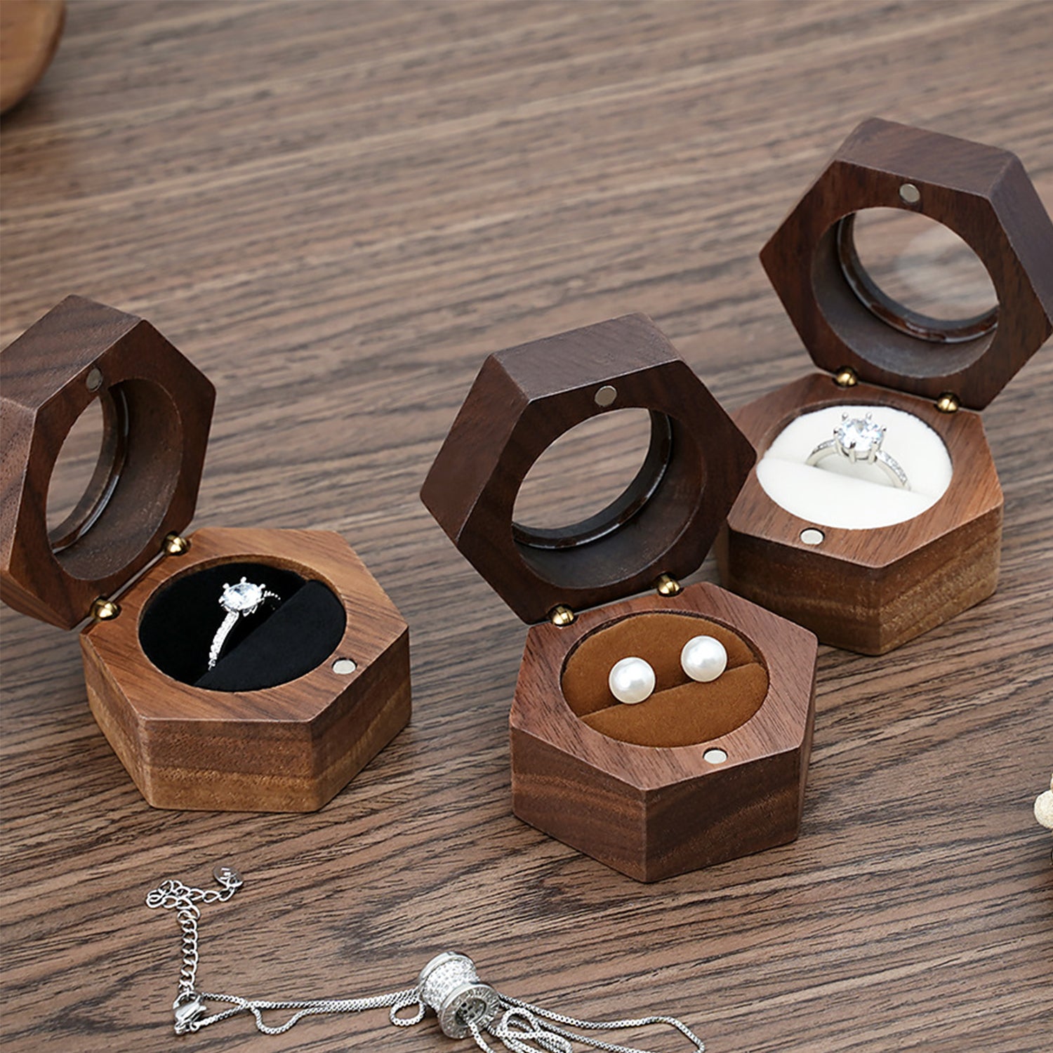 Houston-Wooden Ring Box Personalized Wedding Gift