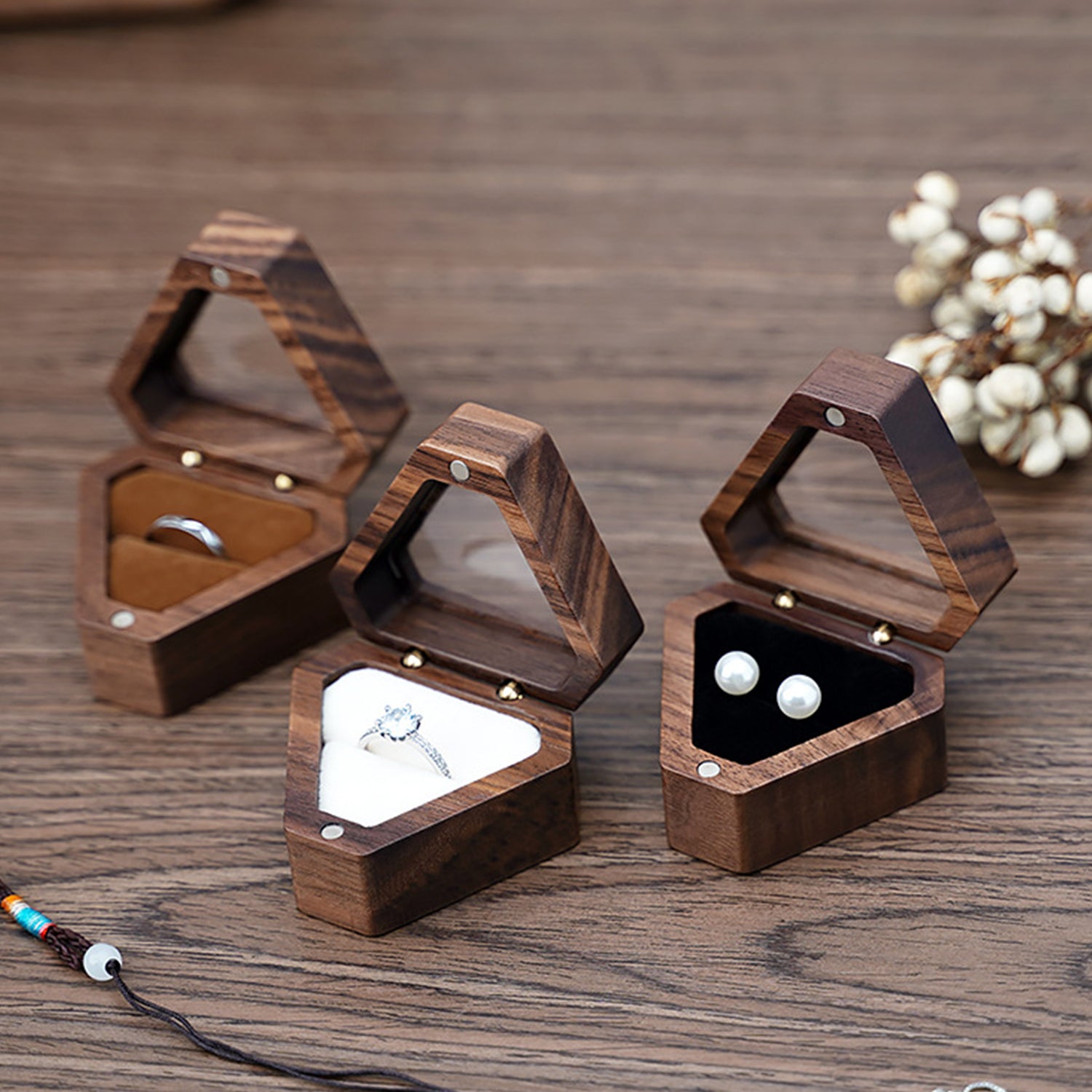 Quebec-Wooden Ring Box Personalized Wedding Gift