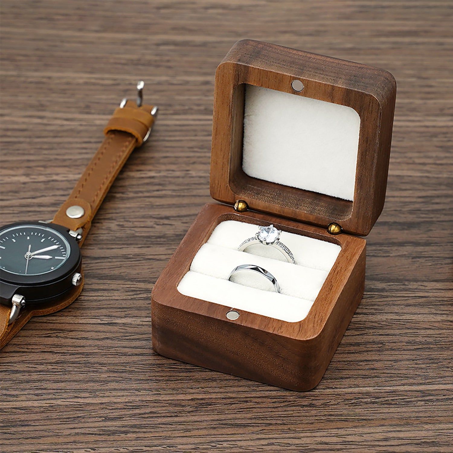 Copenhagen-Wooden Ring Box Personalized Wedding Gift