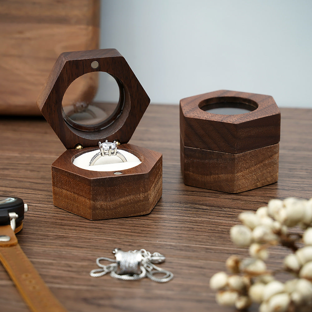 Houston-Wooden Ring Box Personalized Wedding Gift