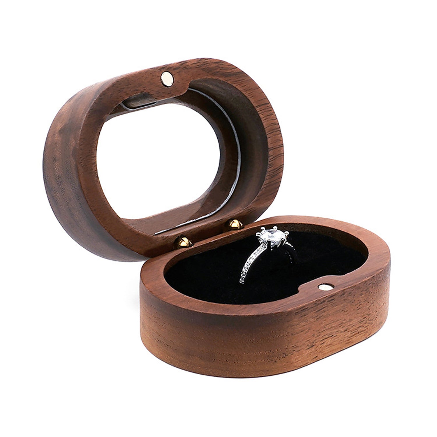 Lawrence-Wooden Ring Box Personalized Wedding Gift