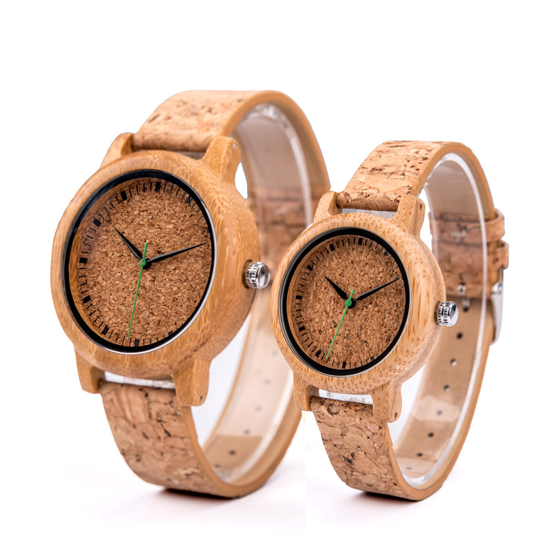 CORKNECT - Bamboo Couple Watches