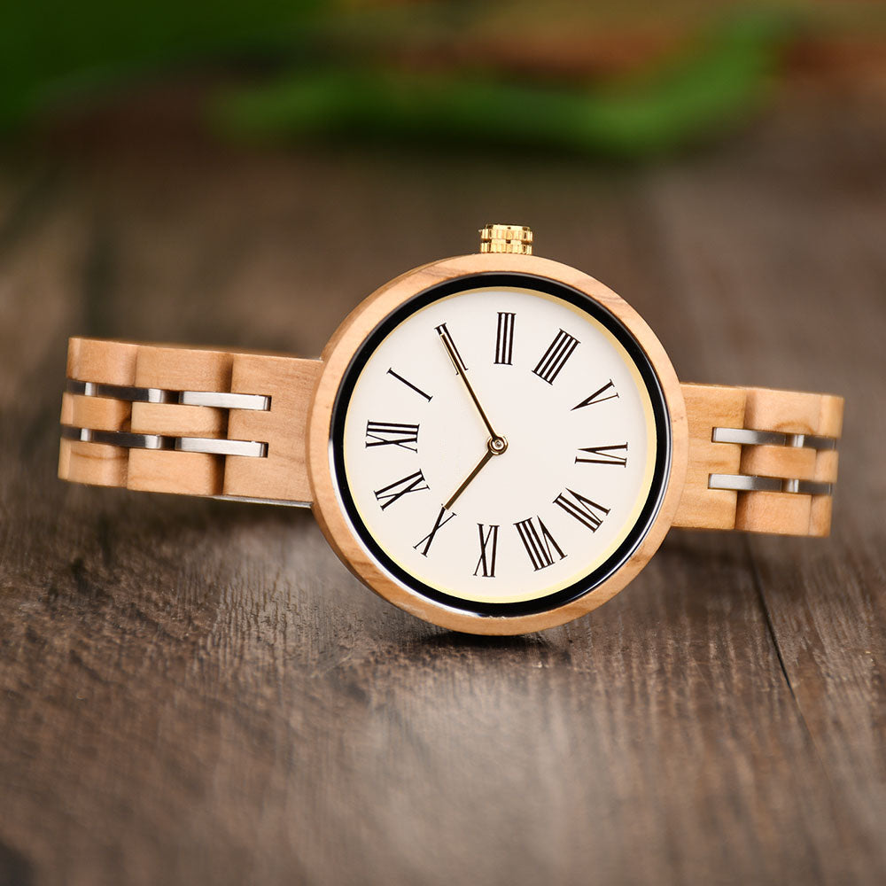 OLIVELLE - Women Wood Watch