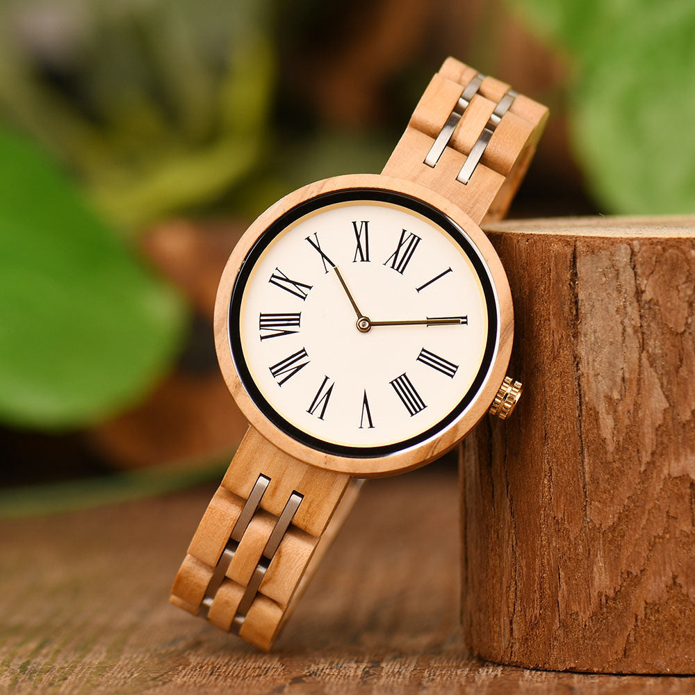 OLIVELLE - Women Wood Watch