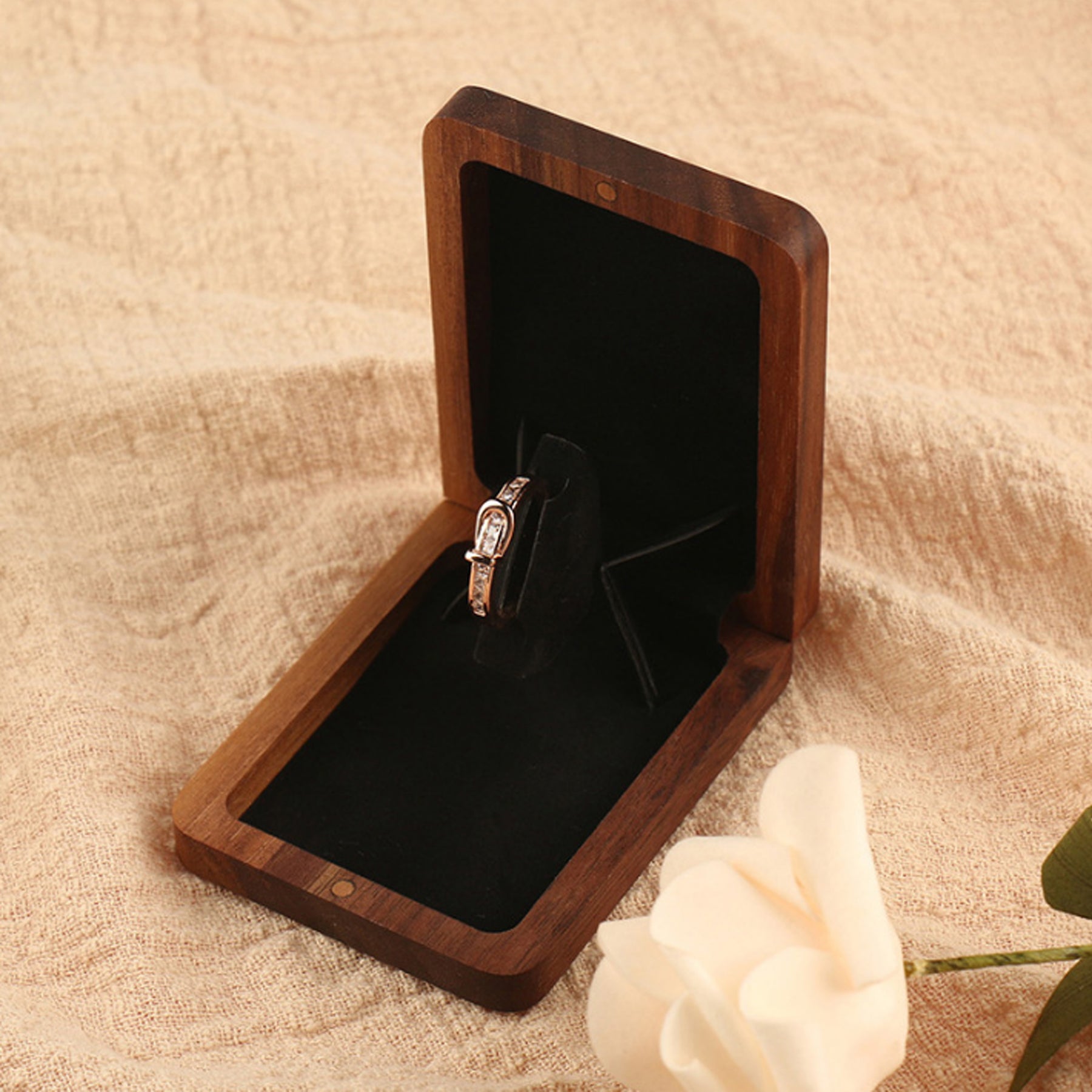 Tasman-Wooden Ring Box Personalized Gift