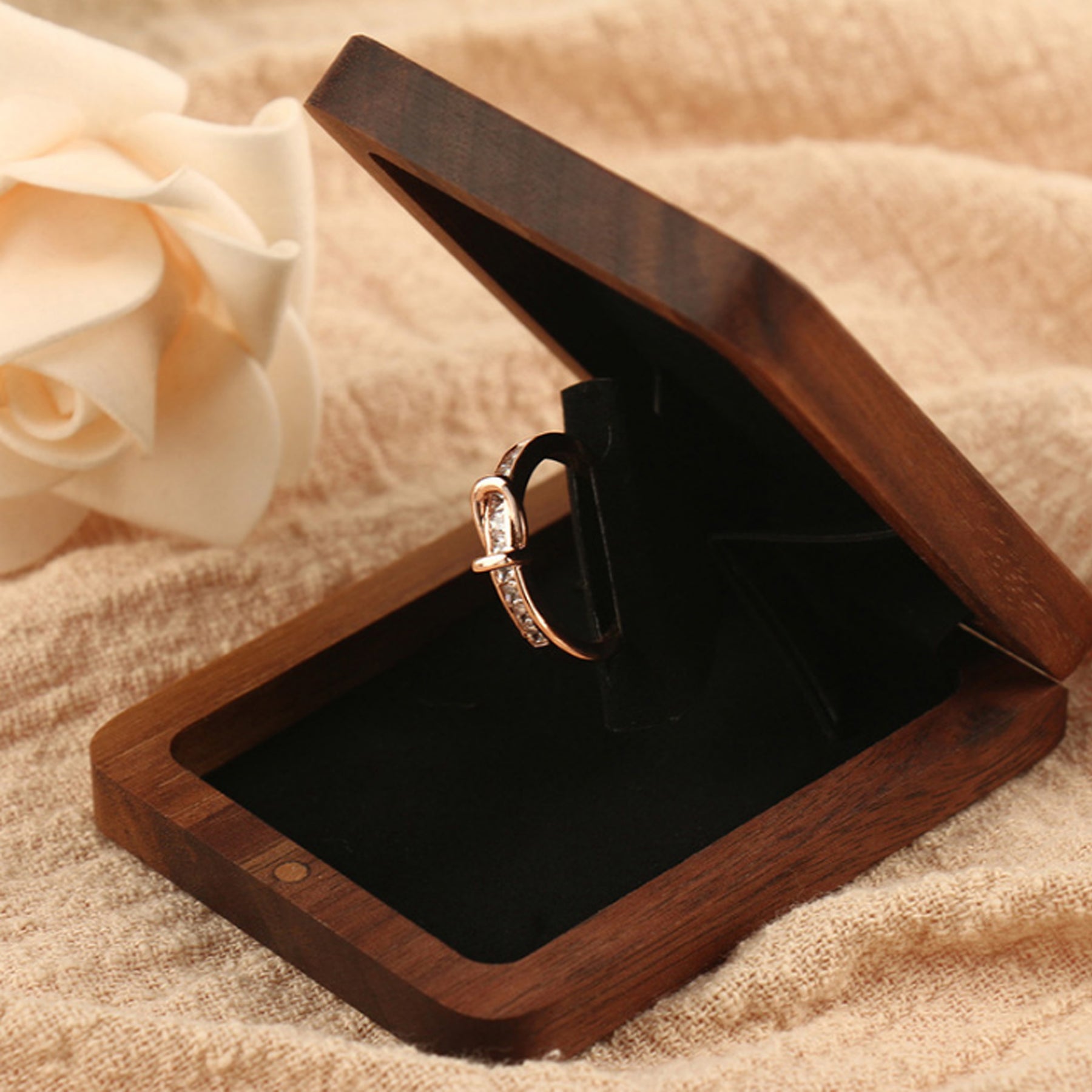 Tasman-Wooden Ring Box Personalized Gift