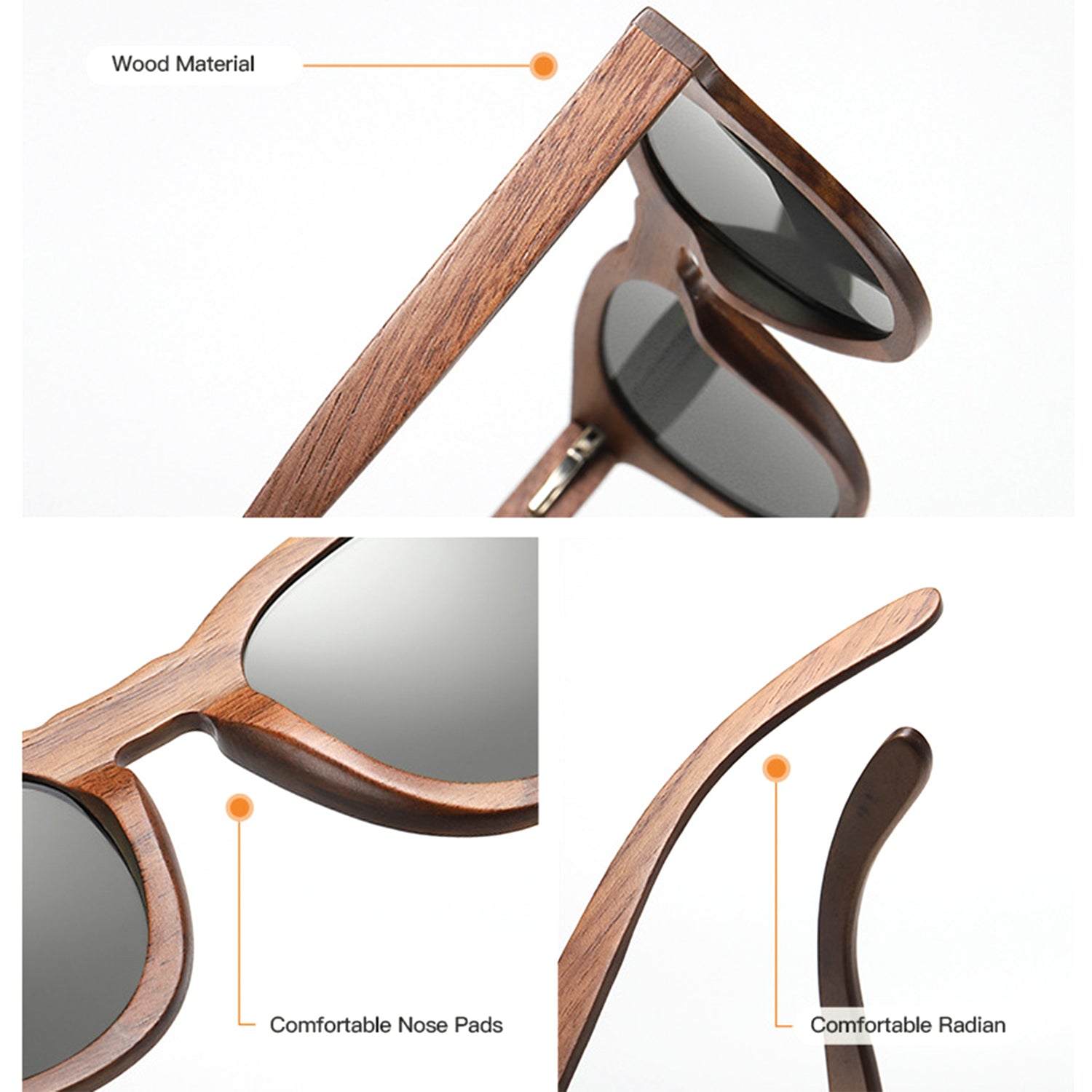 BERMUDA - Wooden Sunglasses Polarized Sunglasses