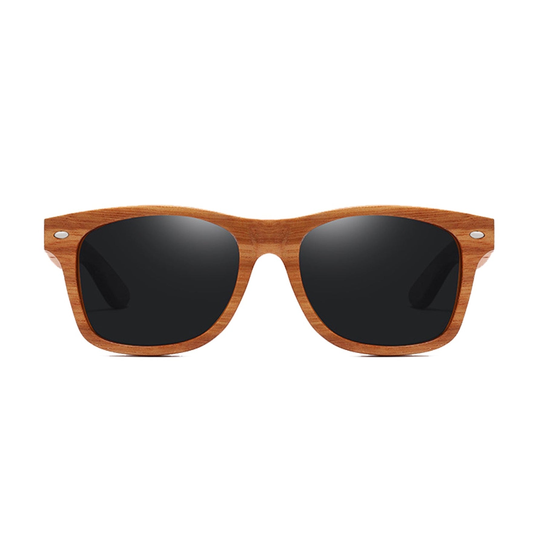 Black lens rosewood sunglasses positive