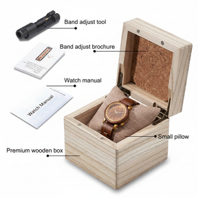 棕色表盘女士手表礼盒陈列图