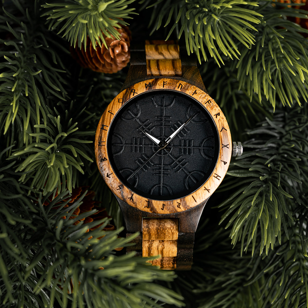 ZEBRATHAR - Men Wood Watch