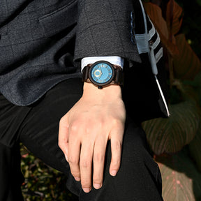 CERULEAN - Men Wood Watch