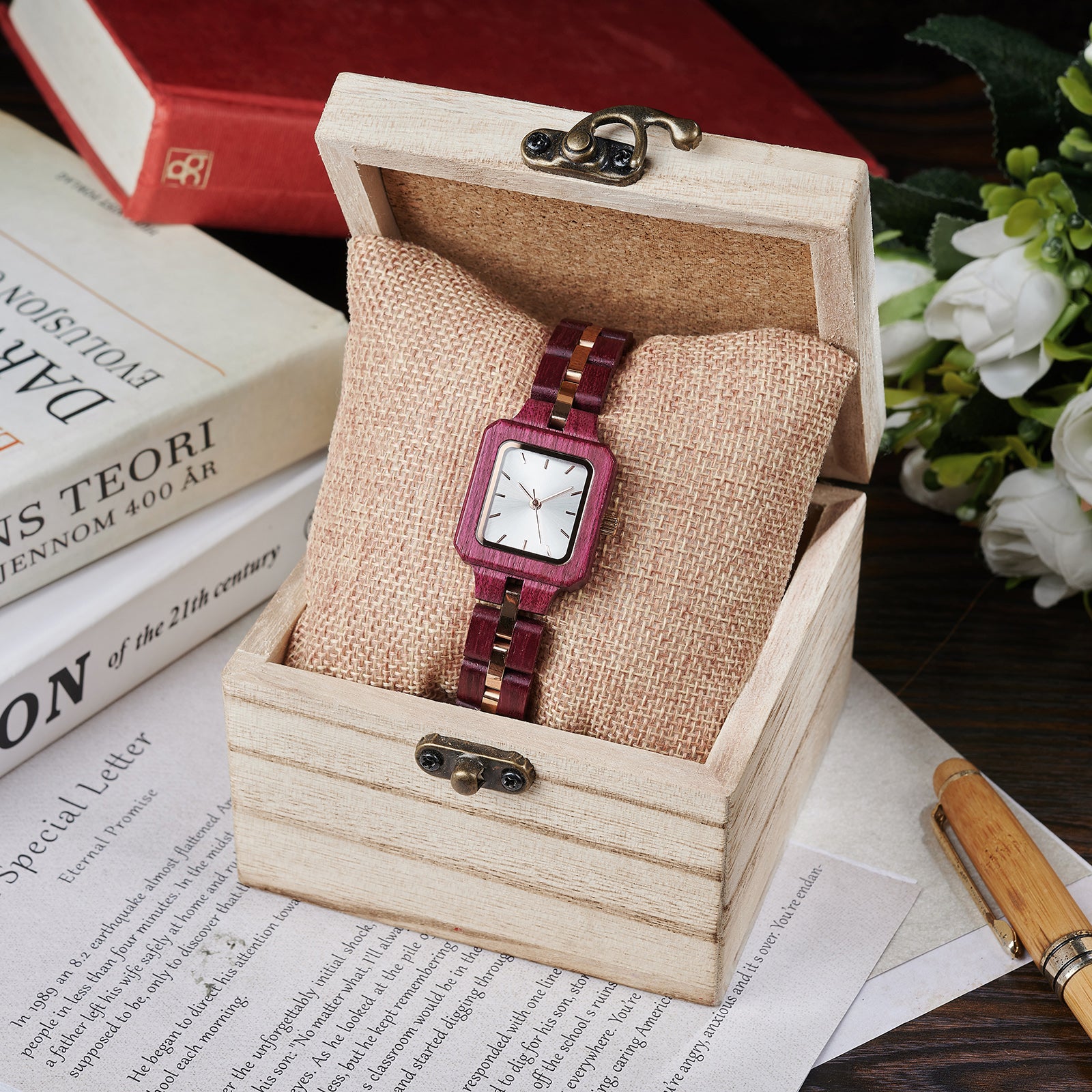 SILVRA - Women Wood Watch