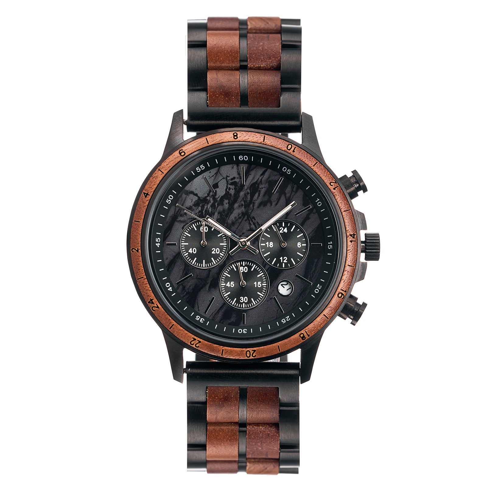 TIGERTAC Sport Wooden Watch for Men | Tigerwood Chronograph