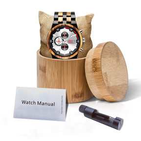 VELDT - Men Wood Watch Chronograph